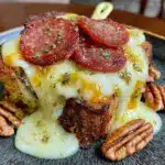 Raclette-Pfännchen mit Birne Speck und Walnuss - featured image