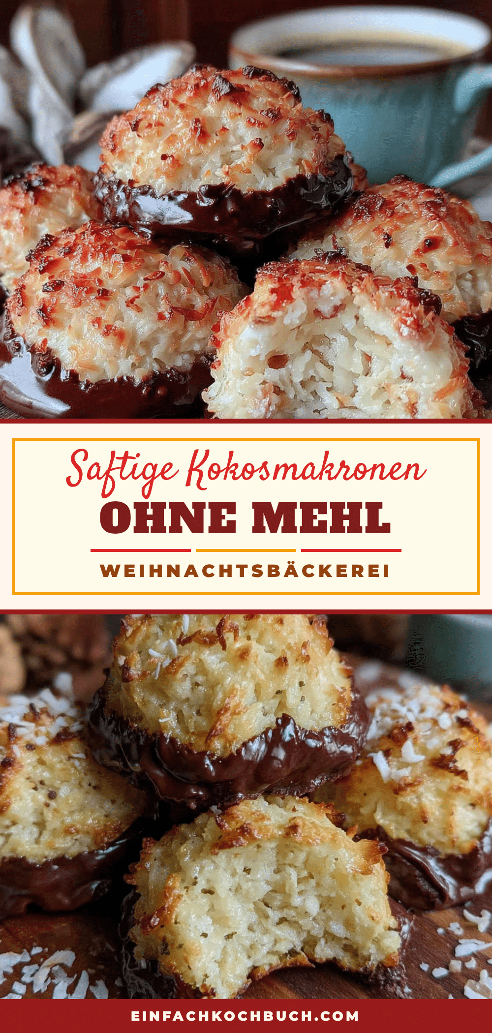 Saftige Kokosmakronen ohne Mehl recipe