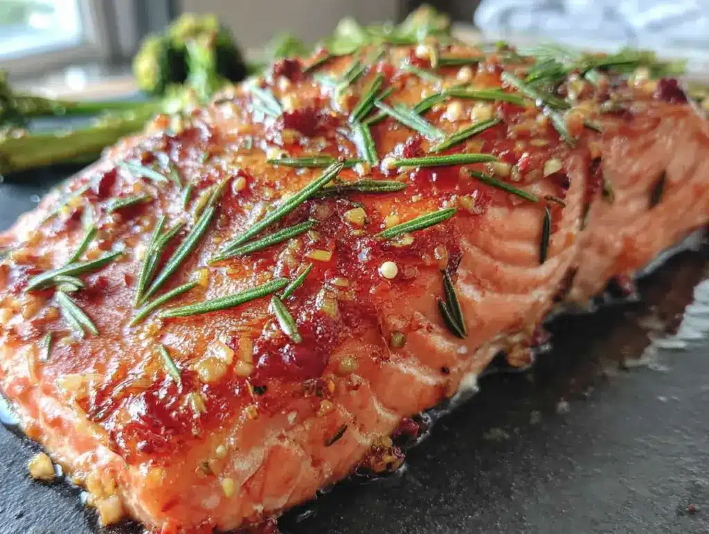 Saftiger Airfryer Lachs mit Honig-Senf-Kruste - featured image