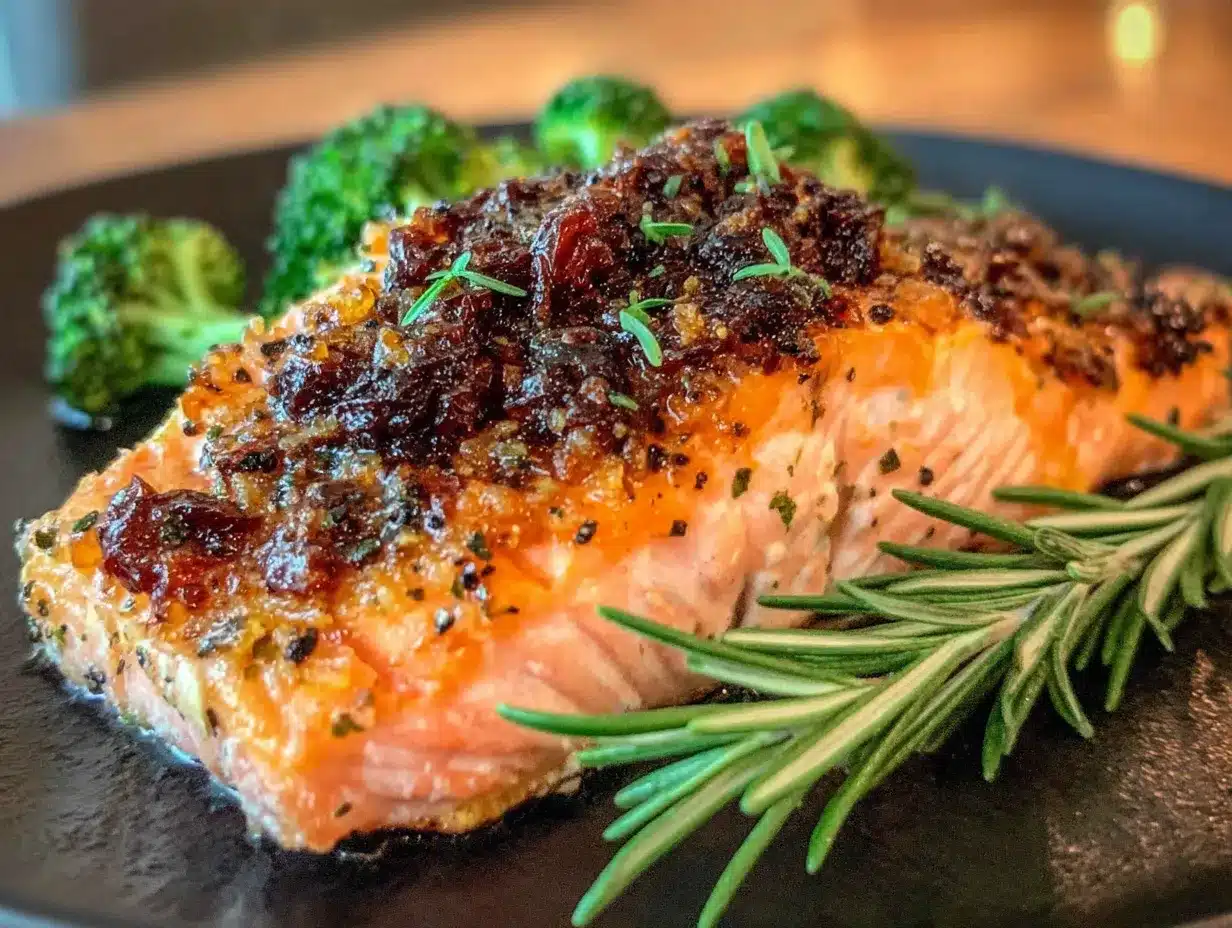 Saftiger Airfryer Lachs mit Honig-Senf-Kruste preparation steps