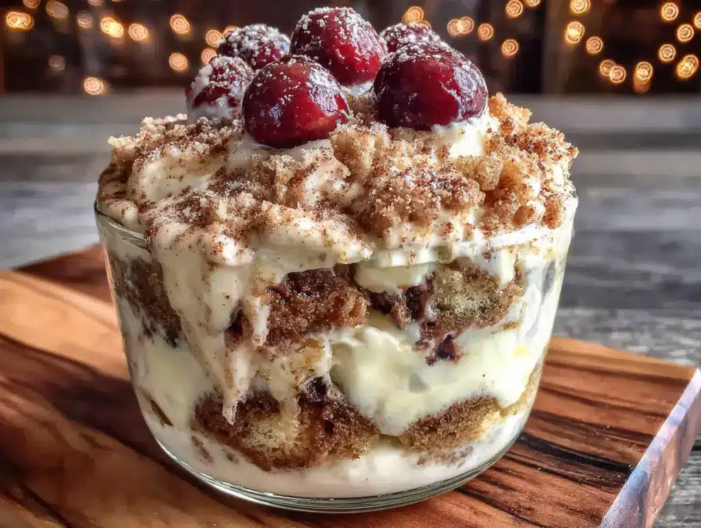 Schnelles Spekulatius-Tiramisu im Glas mit Kirschen - featured image