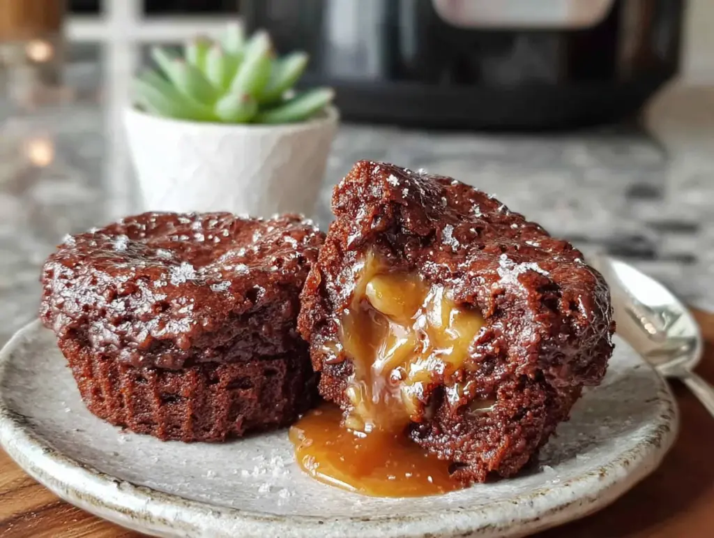 Schokoladen-Lavakuchen aus dem Airfryer - featured image