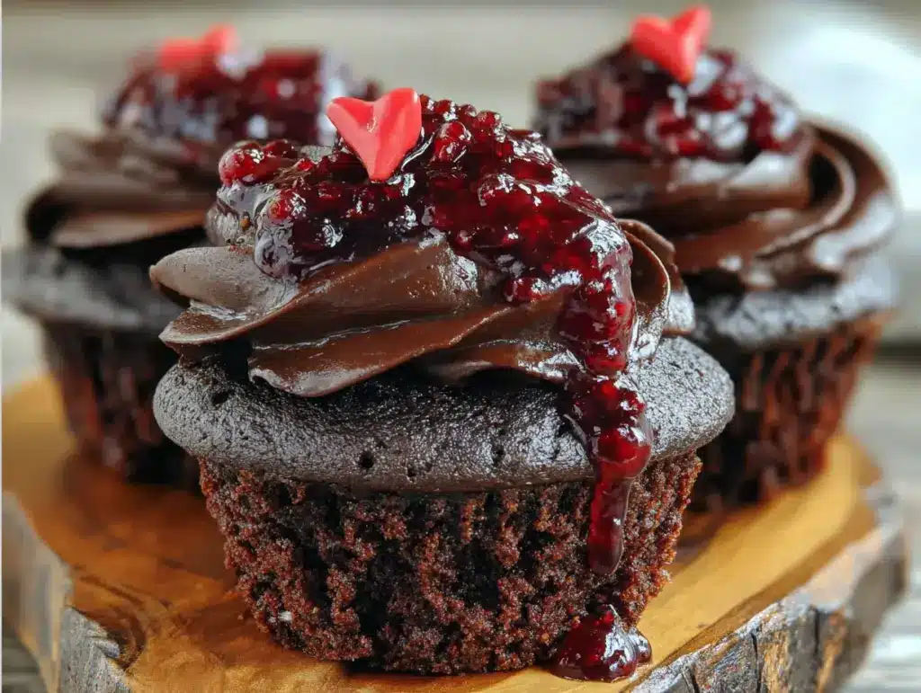 Vampir-Cupcakes Halloween Rezept - featured image