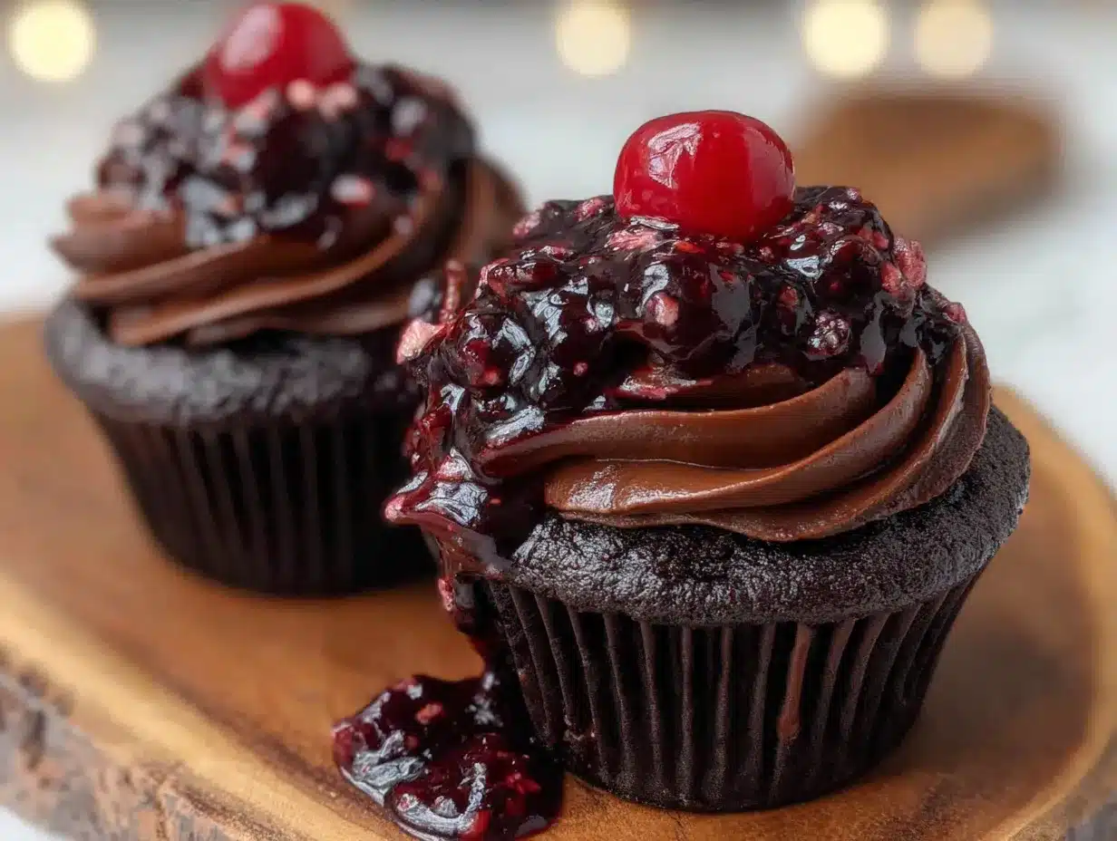 Vampir-Cupcakes Halloween Rezept preparation steps