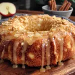 versunkener apfelkuchen mit zimtguss - featured image